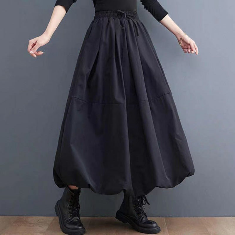 Women's Solid Color Bell Sleeve with Layered Design Shirt