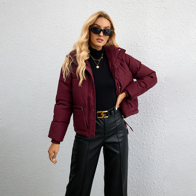 Women's Jacket with Zipper, Mesh Inserts, and Loose Fit