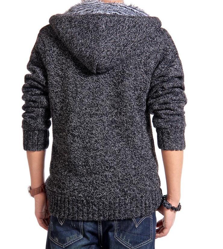 Men's Winter Jacket in Mixed Fabric