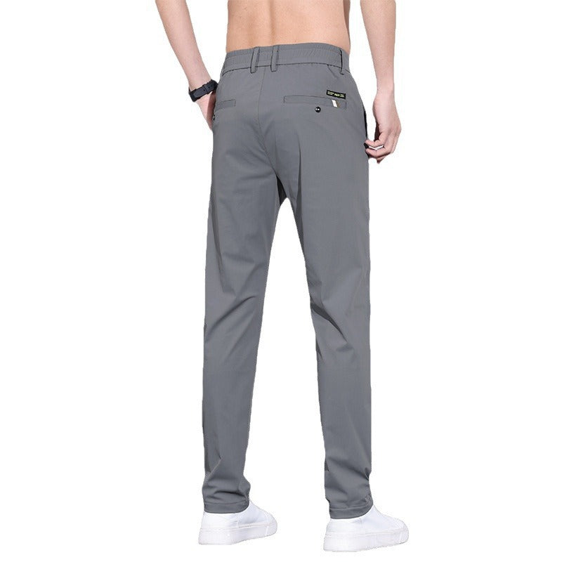 Herre slim fit elastiske bukser med hurtigttørrende materiale – Dynamisk design