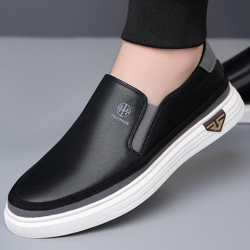 Men's Elegant Slip-On Shoes with Flexible Sole – Comfortable Smart Casual Footwear