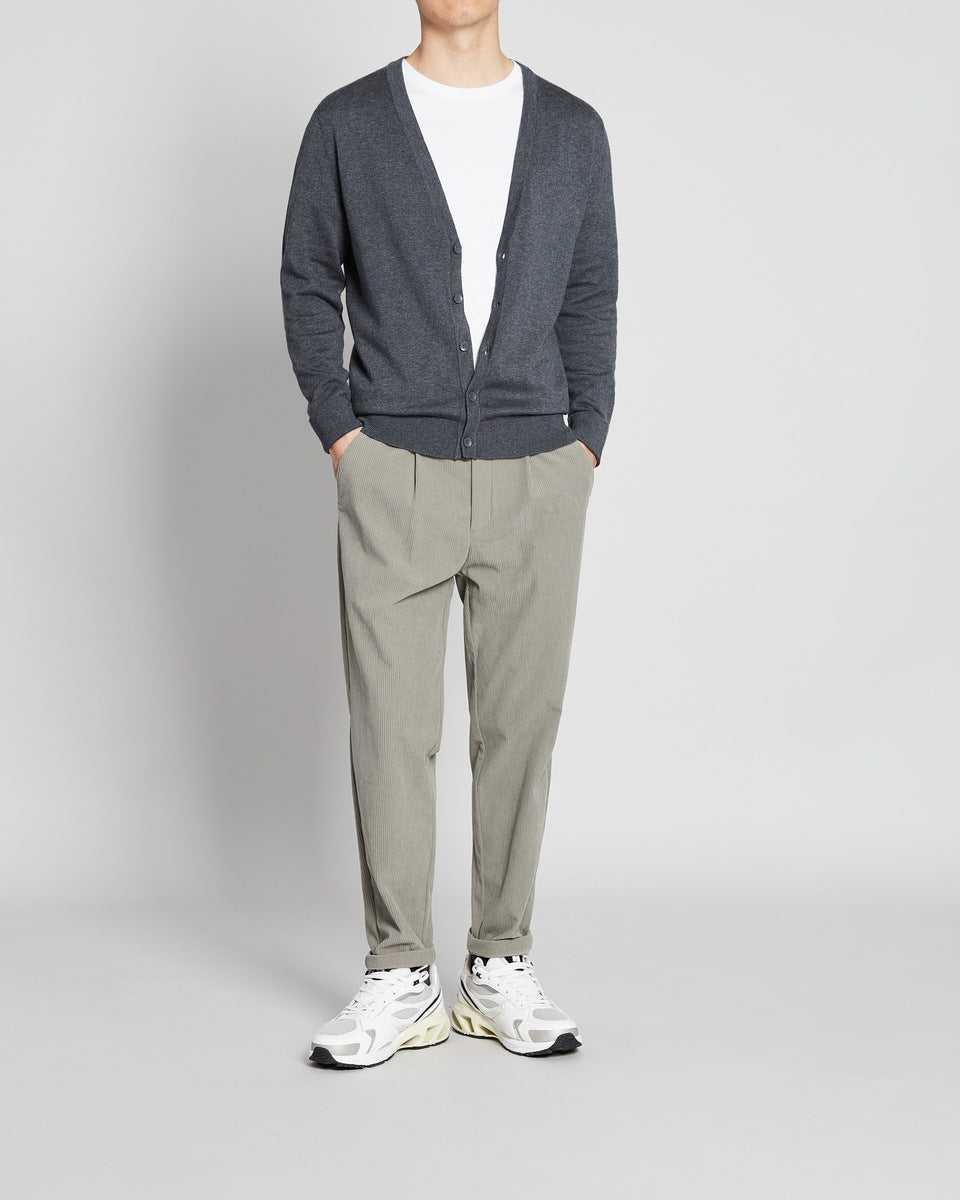 Pantaloni Capri Uomo Primaverili con Vestibilità Ampia e Vita Media con Laccio – Stile Casual