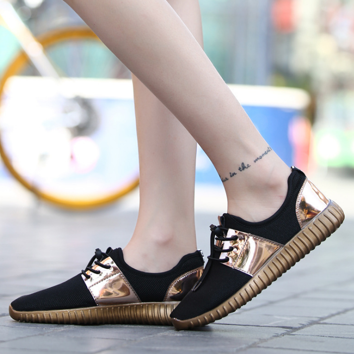 Men's Spring Sneakers with Mesh Upper and Rubber Sole