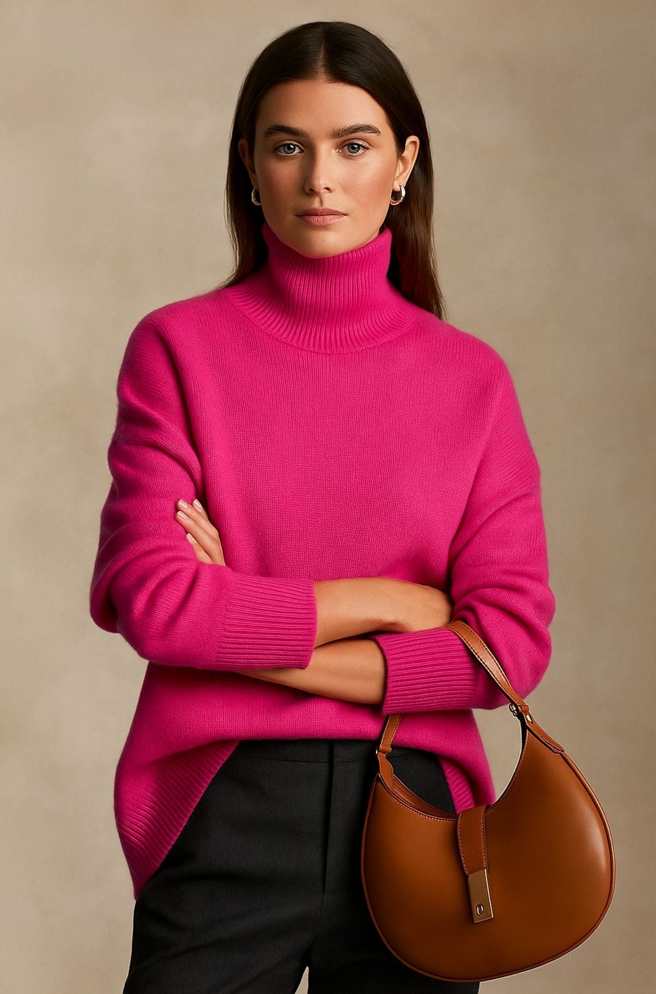 Maglione Donna Slim con Stile Cashmere Leggero – Design Essenziale