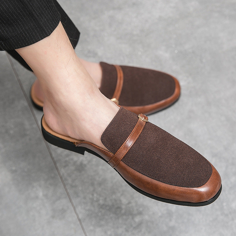 Mocassini Uomo Senza Lacci con Tallone Aperto e Suola in Gomma – Stile Casual