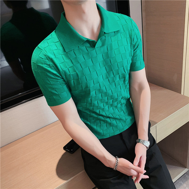 Polo Estiva para Hombre de Manga Corta con Cuello Clásico