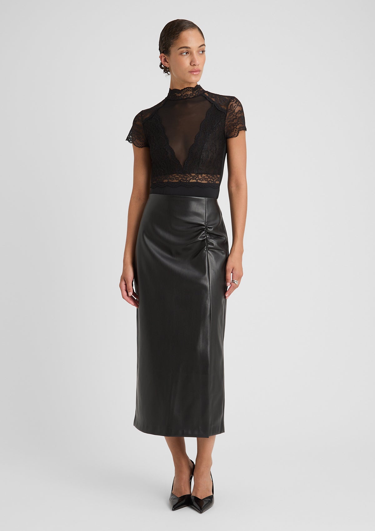 Gonna Tubino Dame Slim Fit – Læderstil