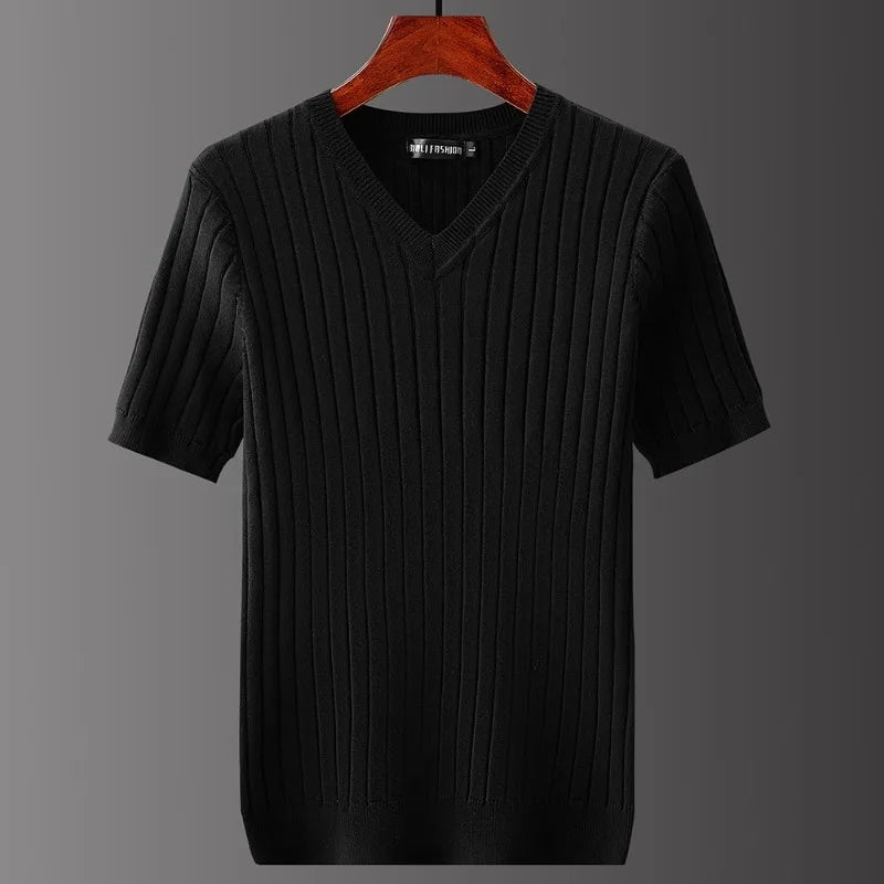Maglietta Uomo con Scollo a V – Vestibilità Classica