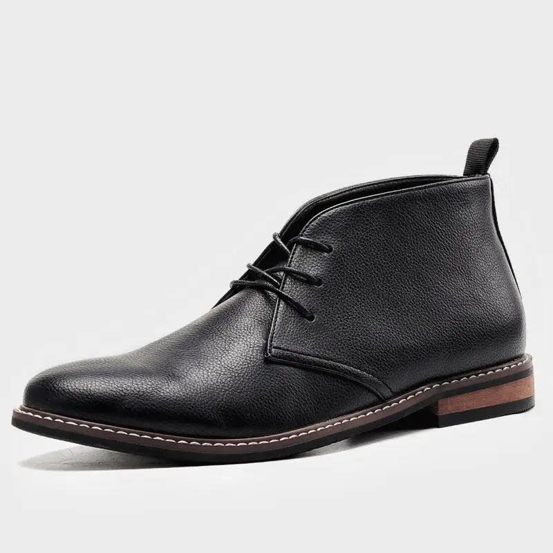 Men's Hand-Sewn Chukka Boots with Padded Insole and Rubber Sole
