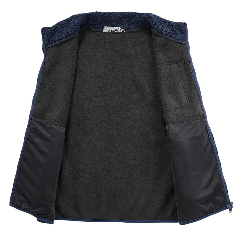 Gilet Uomo Autunnale con Texture e Tasca Utility – Design a Strati Versatile