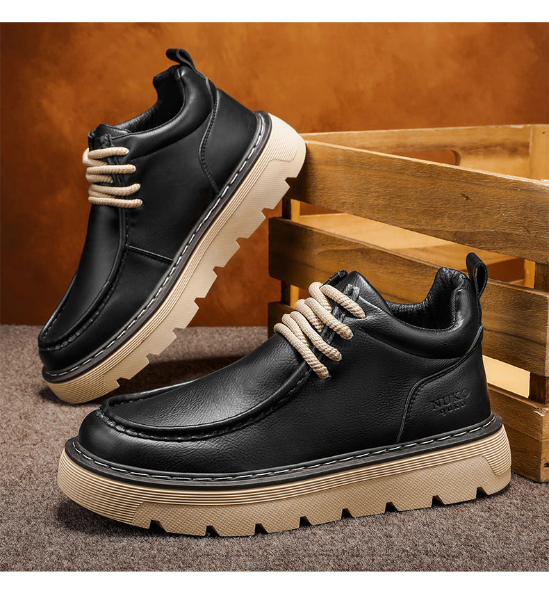 Sneakers Uomo Mid-Top con Suola Platform – Look Retrò
