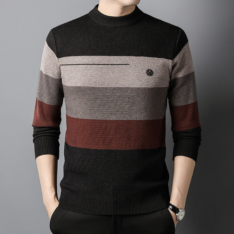 Men's Slim Fit Thermal Shirt with Crew Neck for Winter