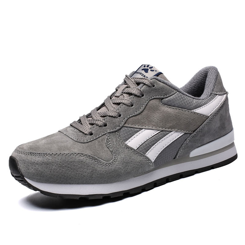 Men's Low Running Shoes with Mesh Lining and Rubber Sole