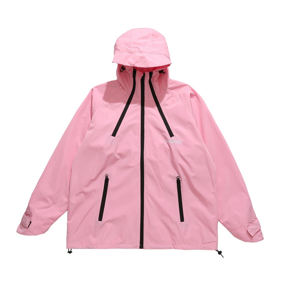 Giacca Antivento Da Donna Con Cappuccio E Tasche Con Cerniera