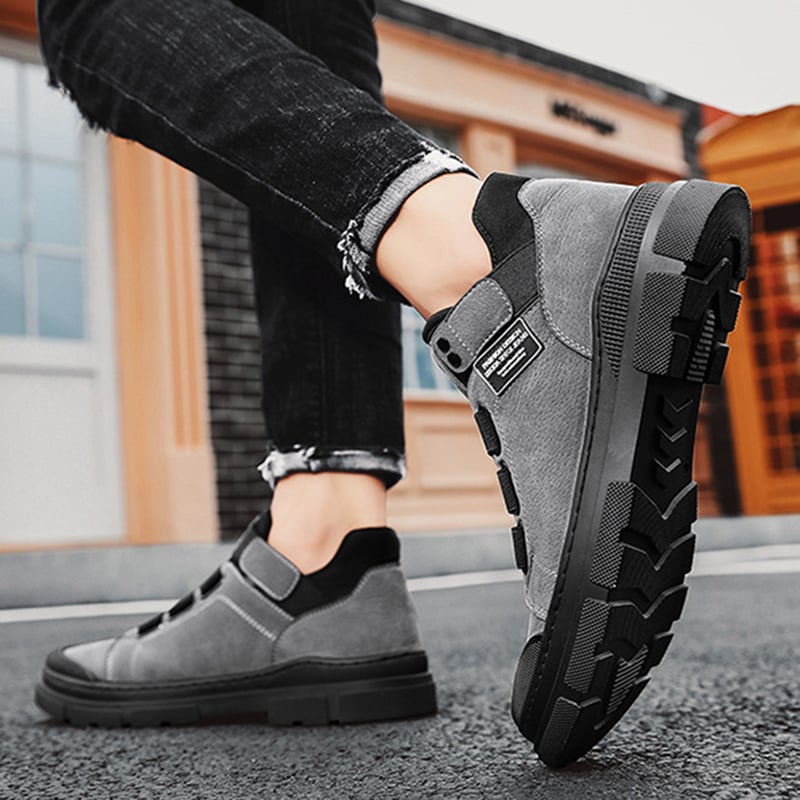 Sneakers Invernali da Uomo con Fascia Elastica e Design a Mezza Gamba