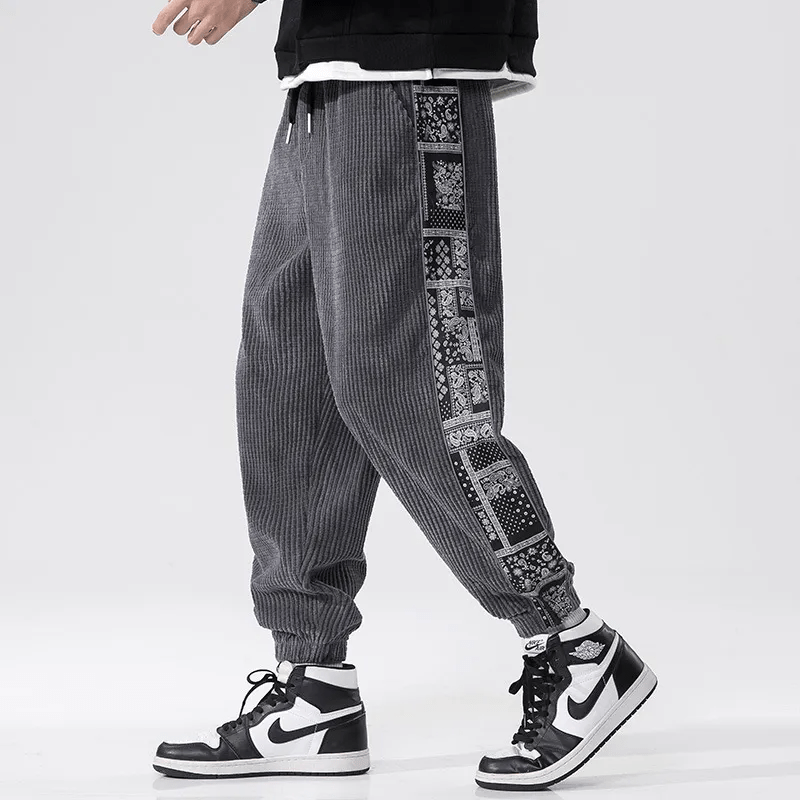 Men's Corduroy Straight-Leg Pants – Structured Design