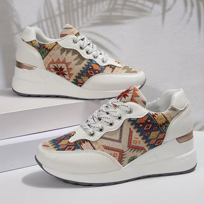 Scarpe Donna con Lacci Punta Larga Supporto Comfort – Scarpe Quotidiane