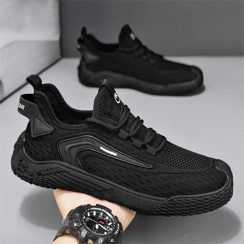 Sneakers Sportive da Uomo con Lacci, Punta Tonda e Suola Piatta