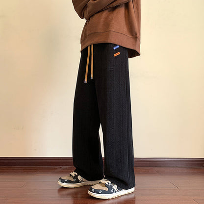 Pantaloni Termici Uomo Foderati in Peluche Microelastici Vita Media Tinta Unita – Comfort Invernale