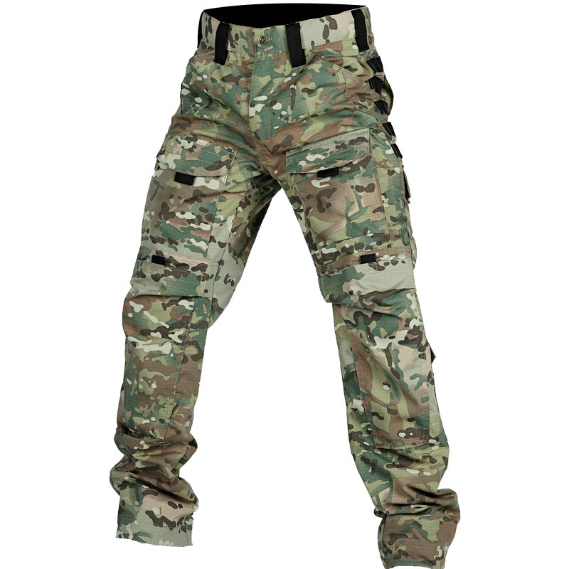 Pantaloni Uomo da Allenamento Mimetici Multi-Tasca per Outdoor – Design Funzionale
