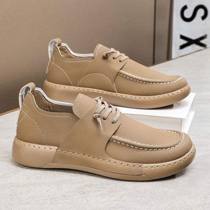Men's loafers with lightweight sole - leather look