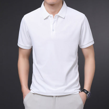 Camicia Uomo a Manica Corta con Colletto a Rever – Stile Business Estivo