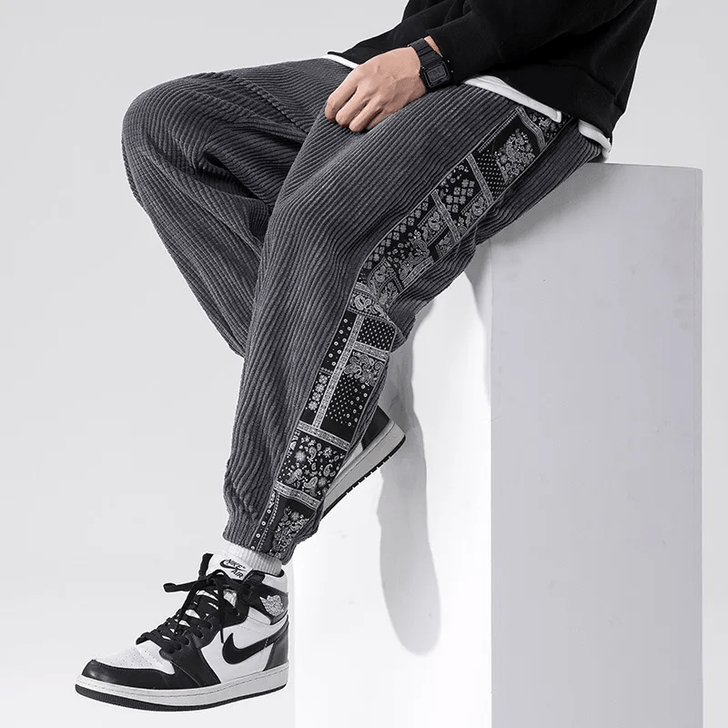 Men's Corduroy Straight-Leg Pants – Structured Design