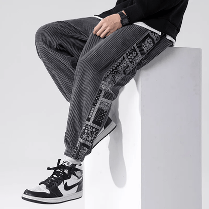 Men's Corduroy Straight-Leg Pants – Structured Design