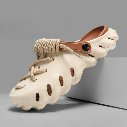 Men's Clogs with Laces and Ventilated Foam Upper – Adjustable Fit