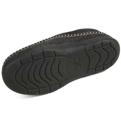 Mocassini Invernali Uomo Slip-On Punta Larga Antiscivolo Foderati in Peluche – Scarpe Calde