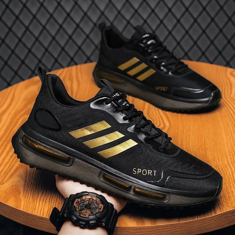 Sneakers Sportive da Uomo con Lacci, Suola ad Aria e Punta Tonda