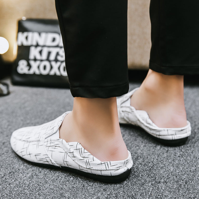 Mocassini Uomo Senza Lacci in Tela – Scarpe Casual da Passeggio