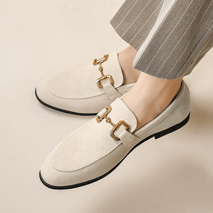 Men's Slip-On Driving Moccasins with Round Toe