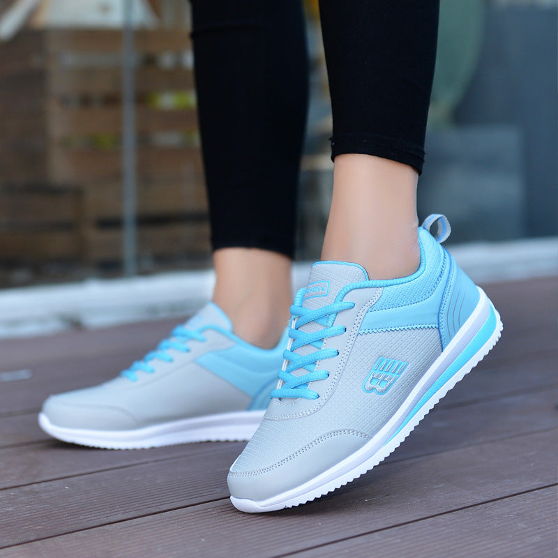 Damesneakers med snørebånd – Let EVA-sål og rund tå