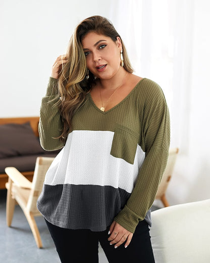 Jersey de mujer suéter de punto con detalles acanalados