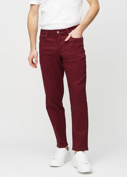 Jeans til mænd med almindelig pasform, stretch og dybe lommer