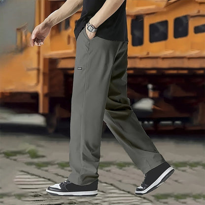 Men's Straight-Leg Pants with Loose Fit – Everyday Casual Style