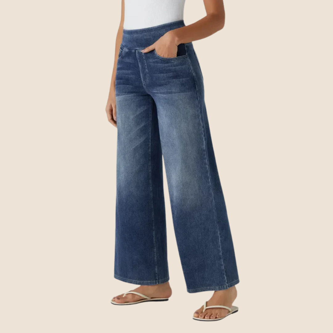 High Waist Women's Pants with Elastic Band