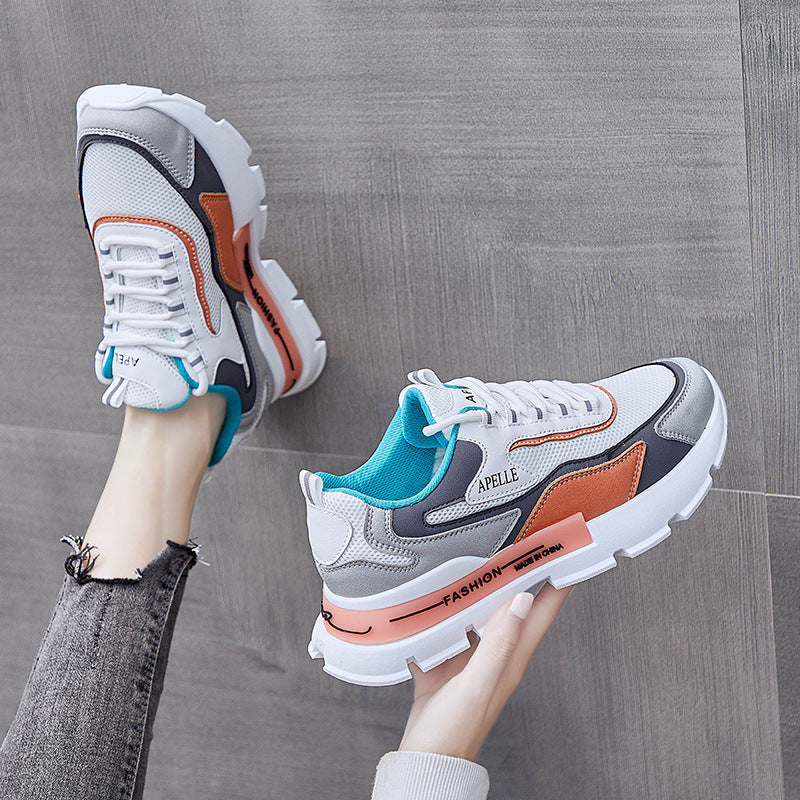 Scarpe Sportive Donna Primavera con Tacco Medio – Suola Antiscivolo e Punta Tonda