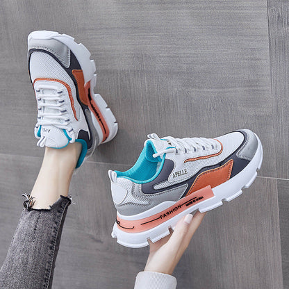 Scarpe Sportive Donna Primavera con Tacco Medio – Suola Antiscivolo e Punta Tonda