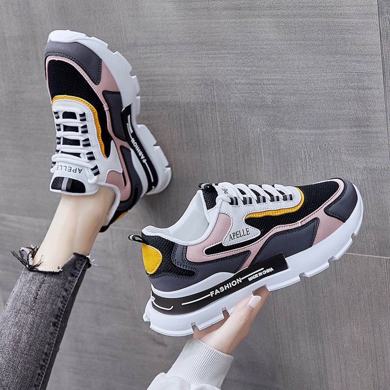 Scarpe Sportive Donna Primavera con Tacco Medio – Suola Antiscivolo e Punta Tonda