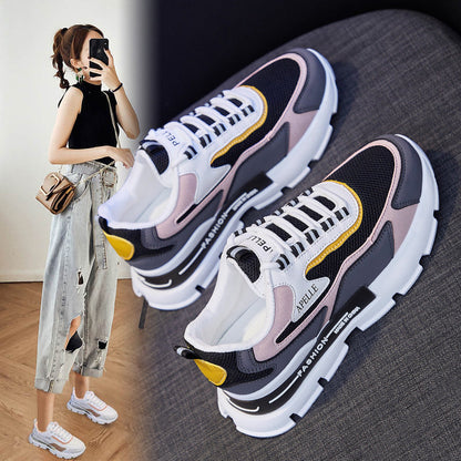 Scarpe Sportive Donna Primavera con Tacco Medio – Suola Antiscivolo e Punta Tonda