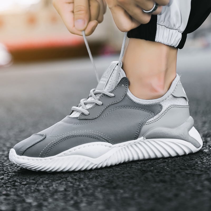 Scarpe Estive da Uomo con Lacci, Tacco Piatto e Punta Tonda