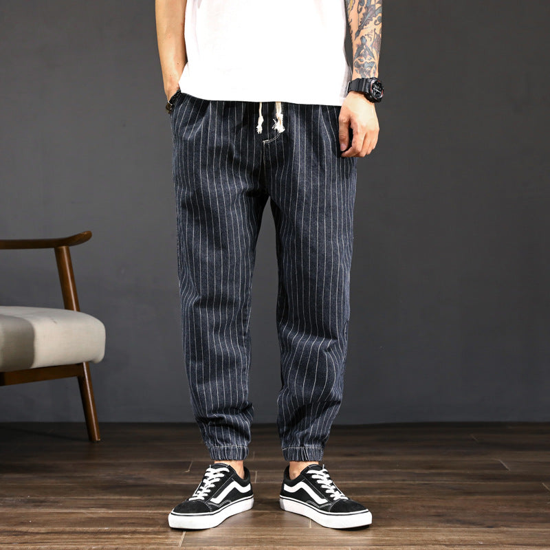 Jeans Uomo Harem a Vestibilità Ampia con Vita Media – Pantaloni Lunghi