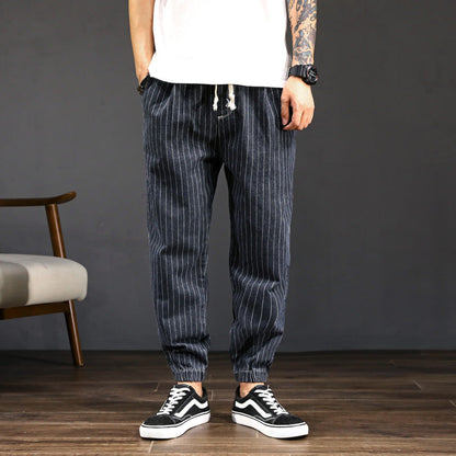 Jeans Uomo Harem a Vestibilità Ampia con Vita Media – Pantaloni Lunghi