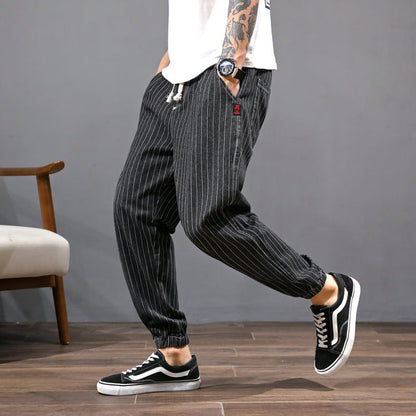 Jeans Uomo Harem a Vestibilità Ampia con Vita Media – Pantaloni Lunghi