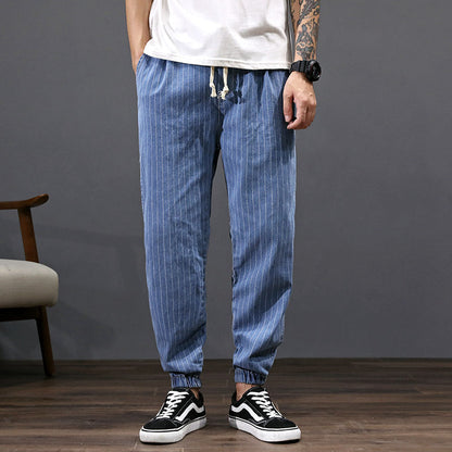 Jeans Uomo Harem a Vestibilità Ampia con Vita Media – Pantaloni Lunghi