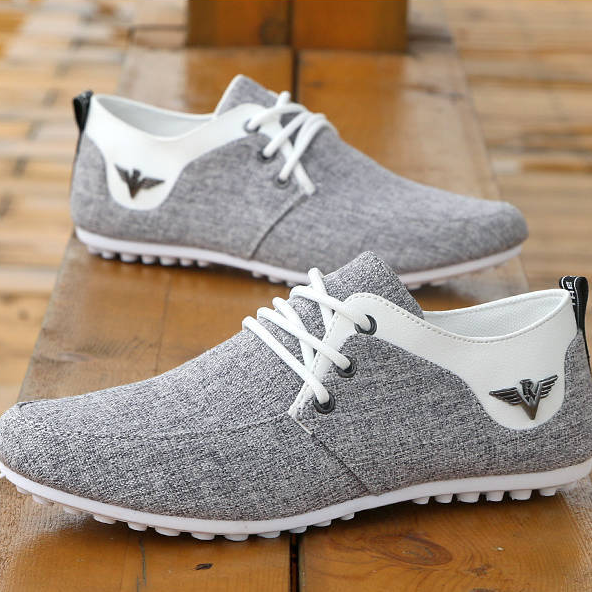 Men's Moccasins with Rubber Sole, Mesh Lining, and Slip-On Closure