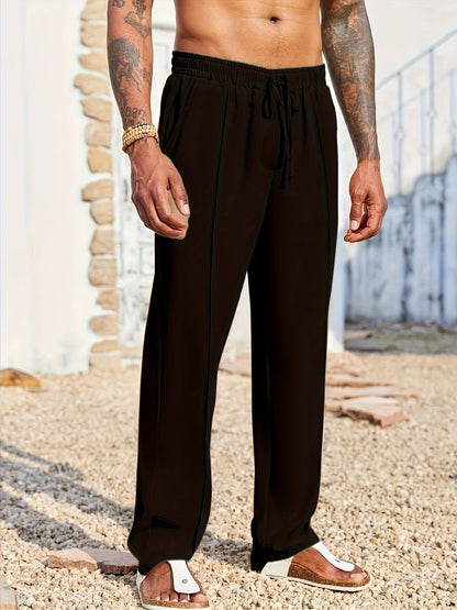 Pantaloni Uomo in Velluto a Coste Straight Fit Antipiega alla Caviglia