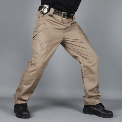 Pantaloni Uomo Dritti Vita Media con Cerniera Microelasticità